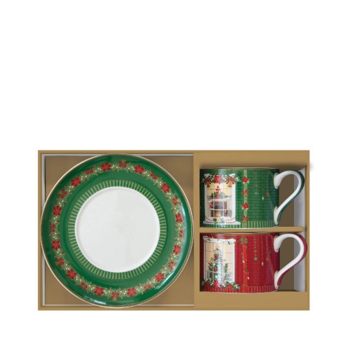 Чашки з блюдцем Easy Life Festive Avenue 240мл х2