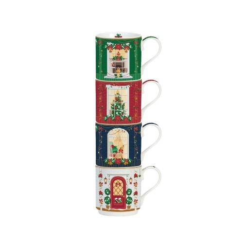 Набор кружек Easy Life Festive Avenue 275мл х4