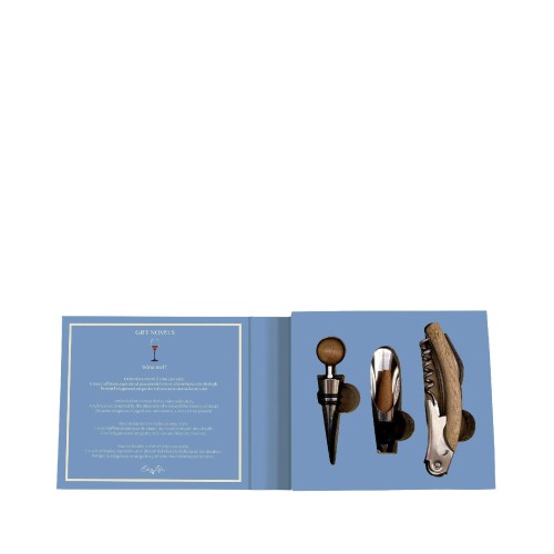 Набір для вина Easy Life Gift Novels штопор, пробка, аератор