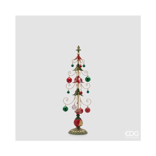 Новорічна статуетка EDG Різдвяна ялиночка з іграшками В91