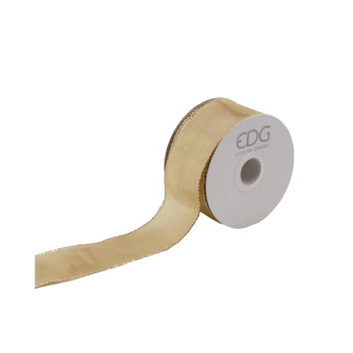 Декоративная лента EDG золотая 38мм 10м