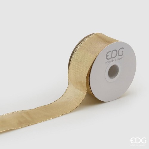 Декоративная лента EDG золотая 38мм 10м