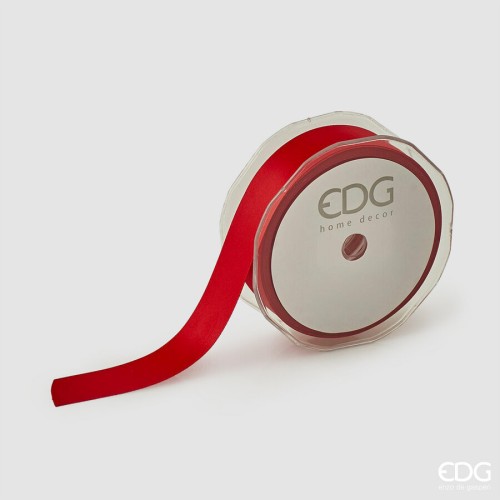 Декоративная лента EDG красная 25мм 20м