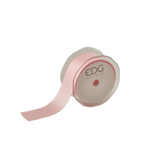 Декоративная лента EDG светло-розовая 40мм 20м