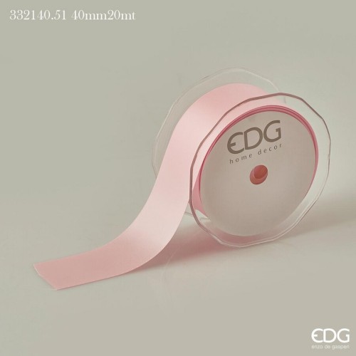 Декоративная лента EDG светло-розовая 40мм 20м