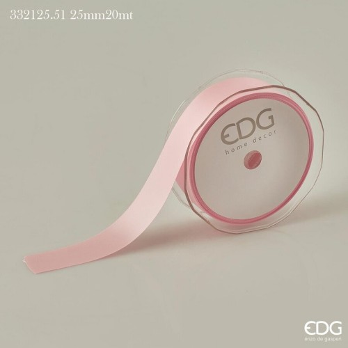 Декоративная лента EDG светло-розовая 25мм 20м