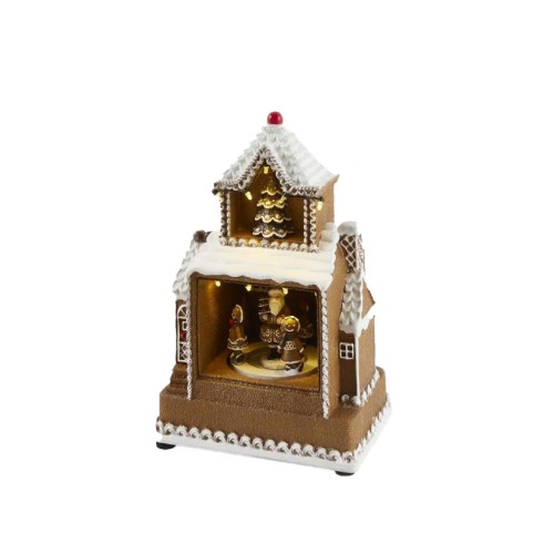 Новогодняя сцена EDG анимационная Марципановый домик В24