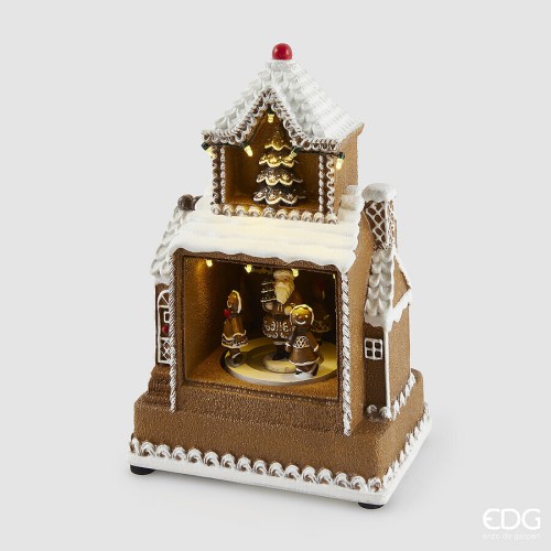 Новогодняя сцена EDG анимационная Марципановый домик В24