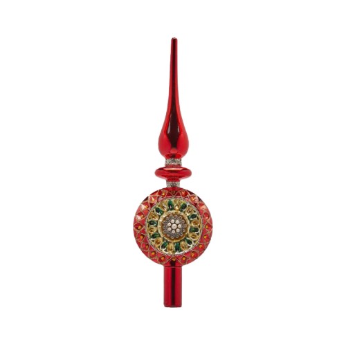 Верхушка на елку EDG Винтаж красная Д29