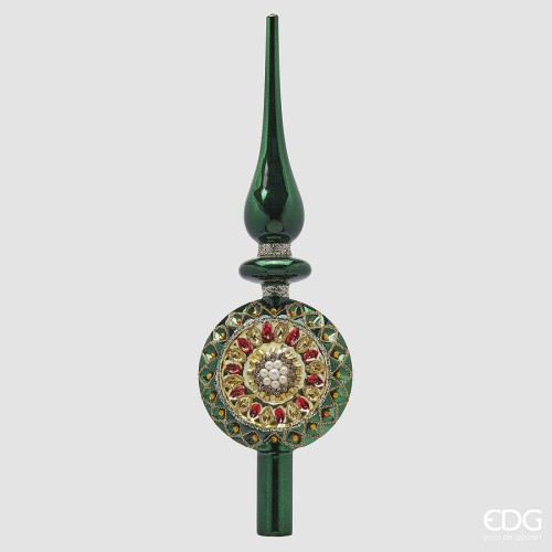 Верхушка на елку EDG Винтаж зеленая Д29