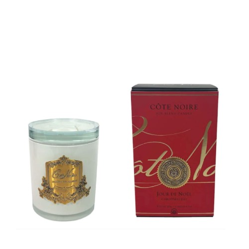 Аромасвічка Cote Noire 185г Сайгонський сад золото з кришталевою кришкою