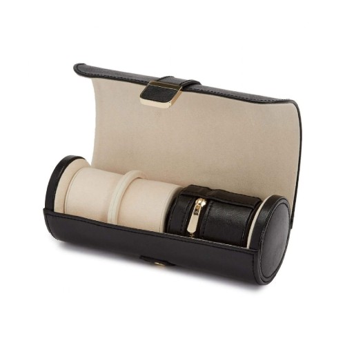 Шкатулка для часов WOLF Palermo ролл 20х8 черная