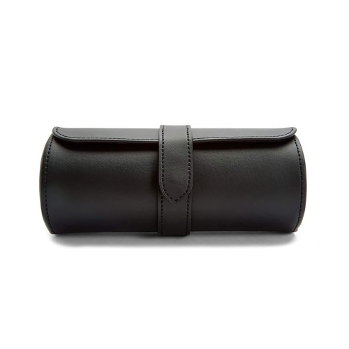 Шкатулка для часов WOLF Axis ролл 20x8 черная серая