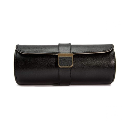 Шкатулка для часов WOLF Palermo ролл 20х8 черная