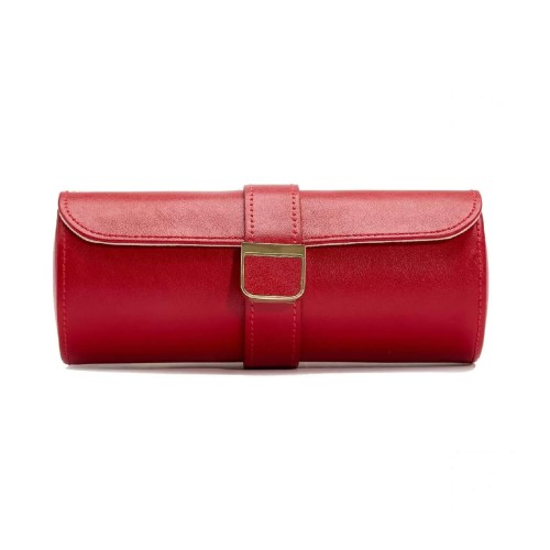 Шкатулка для часов WOLF Palermo ролл 20х8 красная