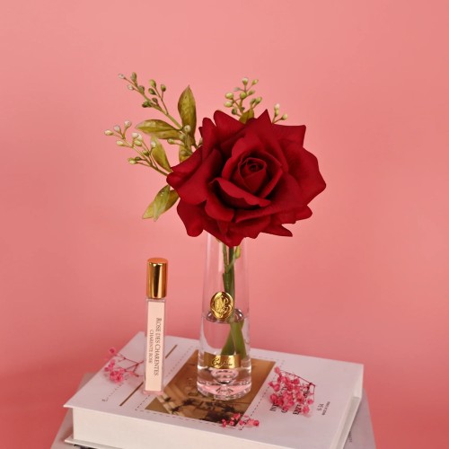 Аромадифузор Cote Noire New Літня троянда кармін золото в прозорій вазі 1 парфум