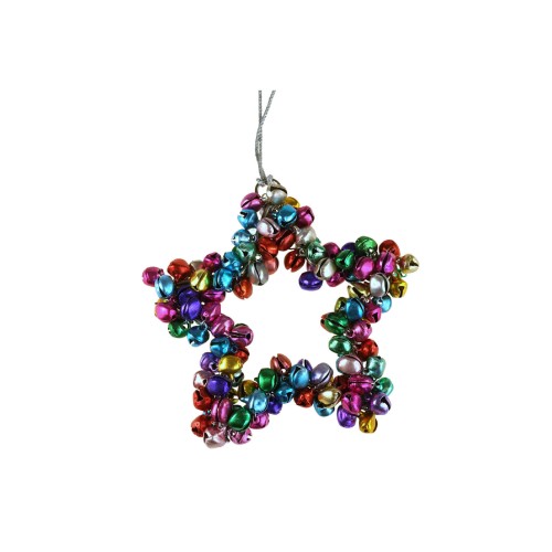 Ялинкова іграшка ZELENA Зірка різнокольорова В9