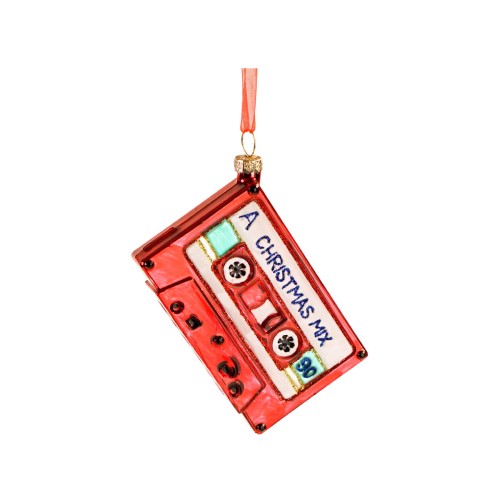 Ялинкова іграшка ZELENA Касета червона Д9
