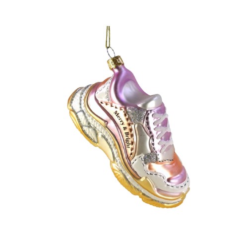 Елочная игрушка ZELENA Кроссовок розовый Д13