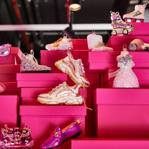 Елочная игрушка ZELENA Кроссовок розовый Д13