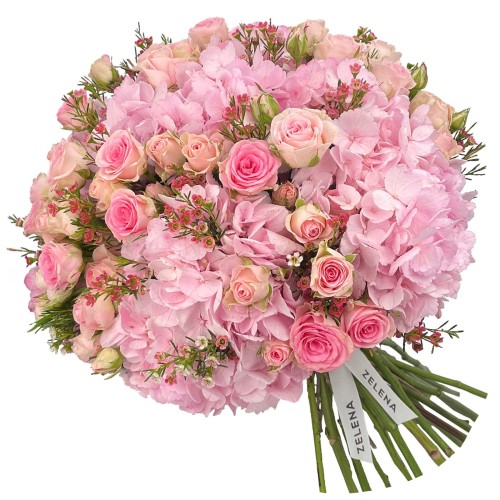 Букет із гортензією Роншам