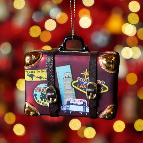 Елочная игрушка Inge Glas Чемодан путешественника В9