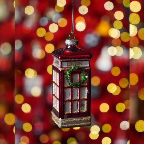 Елочная игрушка Gisela Graham Лондонская телефонная будка