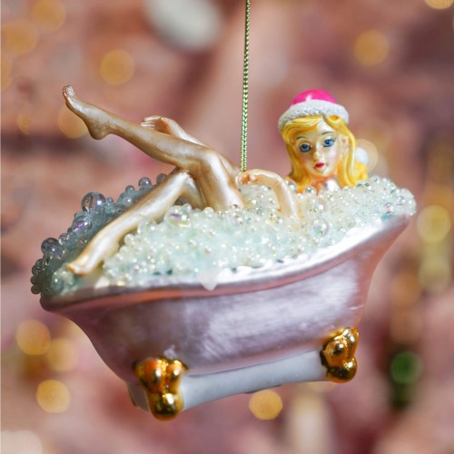 Елочная игрушка EDG Леди в ванной В10
