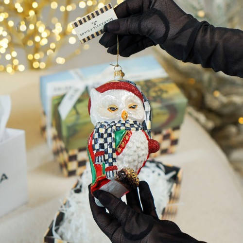 Елочная игрушка MacKenzie-Childs Спящая сова