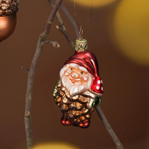 Елочная игрушка Inge Glas Гном-шишка В9