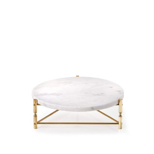 Подставка для торта Abhika Страйпи белая Д30