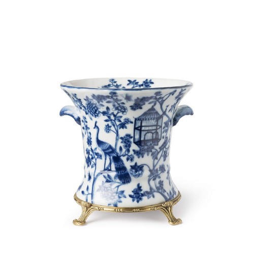 Фарфоровая ваза Abhika Ariet Шинуазри бронзовые ножки В22