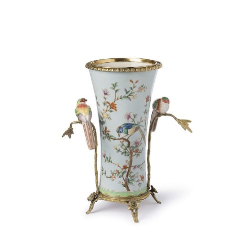 Фарфоровая ваза Abhika Ariet с птичками В35