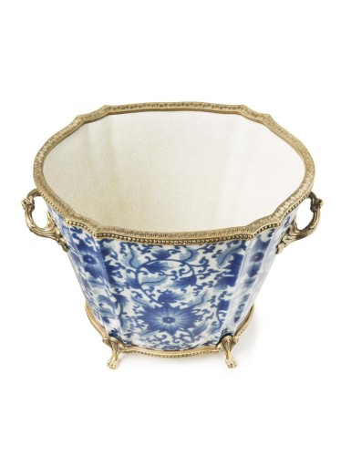 Фарфоровая ваза Abhika Atlantide бронзовые ножки В31