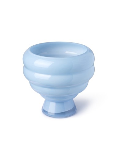 Ваза скляна Abhika Yuri Rolls світло-блакитна В22