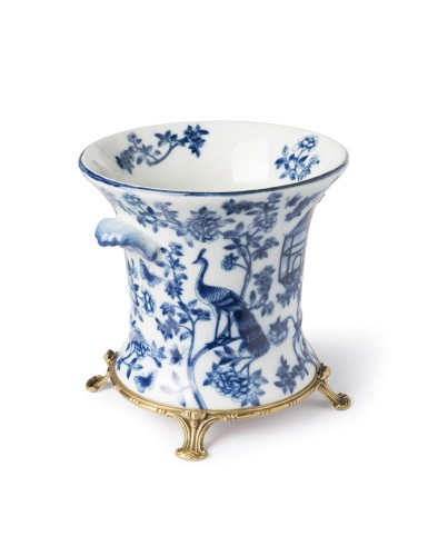 Фарфоровая ваза Abhika Ariet Шинуазри бронзовые ножки В22