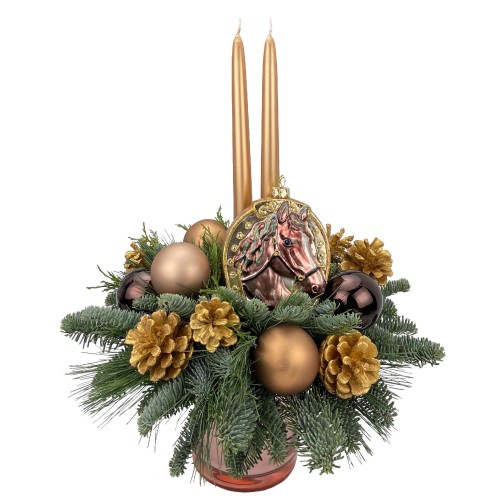 Композиція у вазі Щаслива підкова