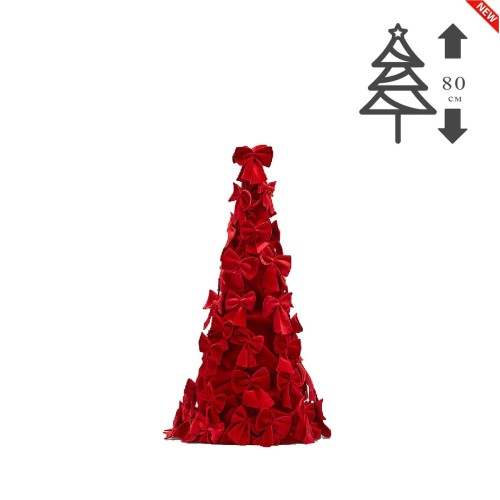 Креативная Елка EDG из бантов красная В80