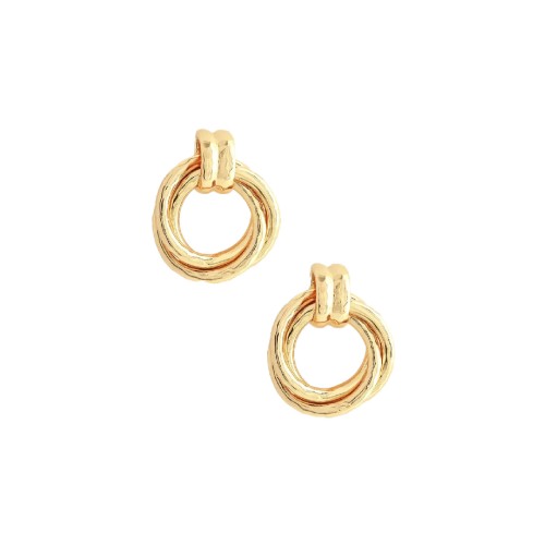 Сережки Anabel Aram Neptune Triple Ring золотые