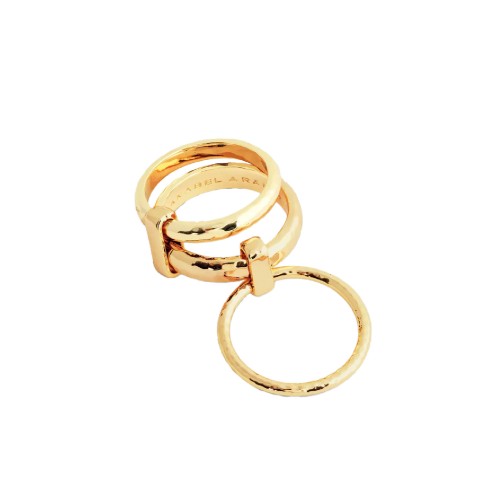 Кольцо Anabel Aram Farrier тройное соединенное R7