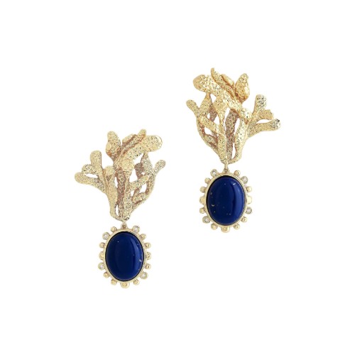 Сережки Anabel Aram Ocean с лазуритом