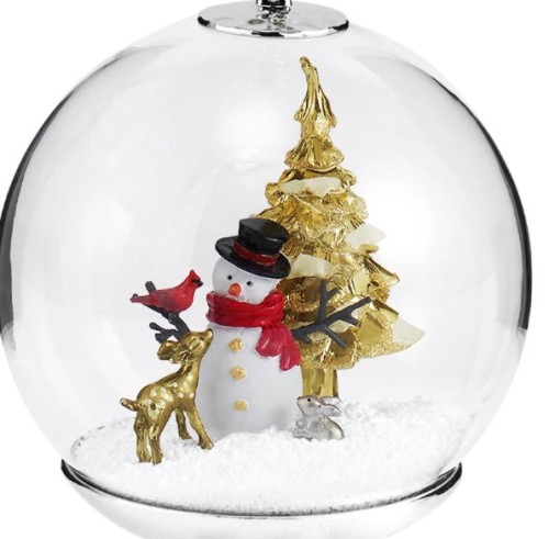 Ялинкова іграшка Michael Aram Ornaments Сніговик та лісові друзі В15