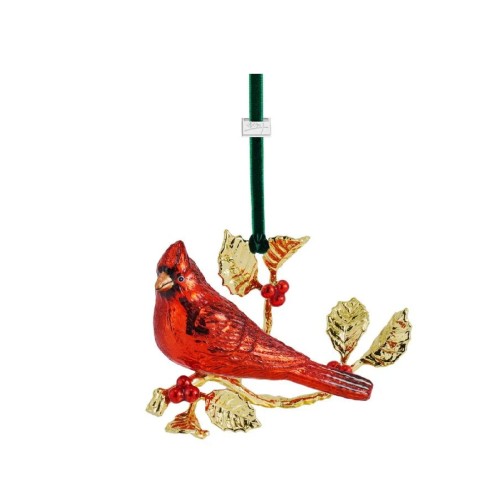 Елочная игрушка Michael Aram Ornaments Птица кардинал красный В9