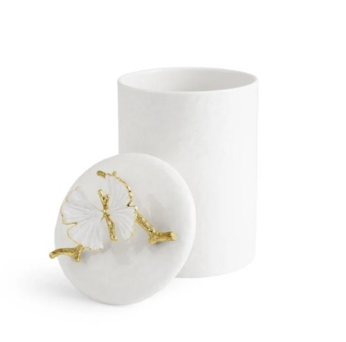 Контейнер Michael Aram Butterfly Ginkgo Gold с крышкой В29
