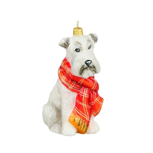 Ялинкова іграшка Komozja Собачка з червоним шаликом В9