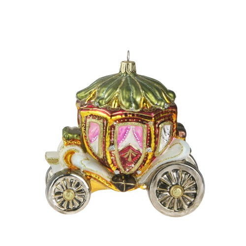 Ялинкова іграшка Komozja Золота карета Попелюшки В13