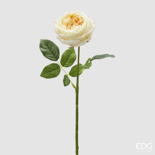 Искусственные цветы EDG Роза кремовая В45