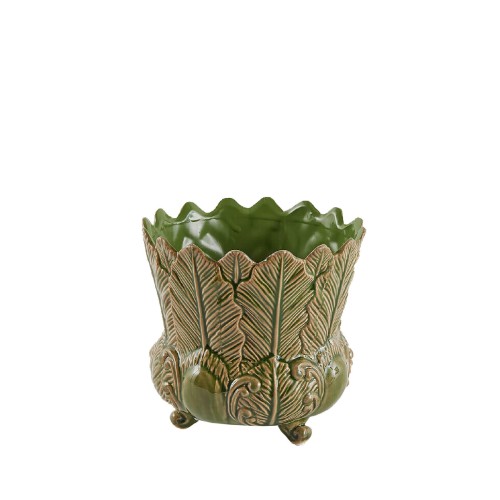 Горщик керамічний EDG Листя В17