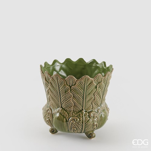 Горщик керамічний EDG Листя В17