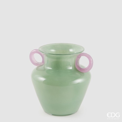 Ваза скляна EDG Color амфора зелена В22